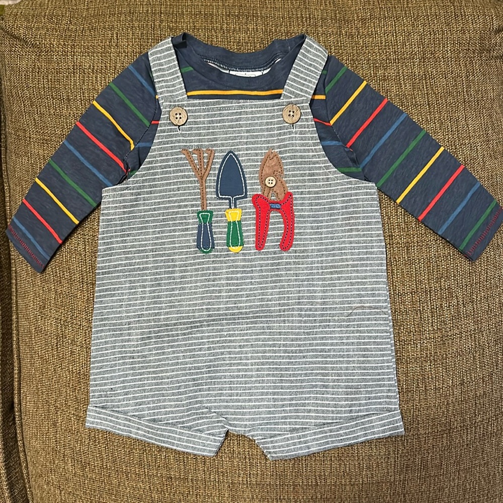 Adorable 2 piece mudpie outfit 3-6 months NWT